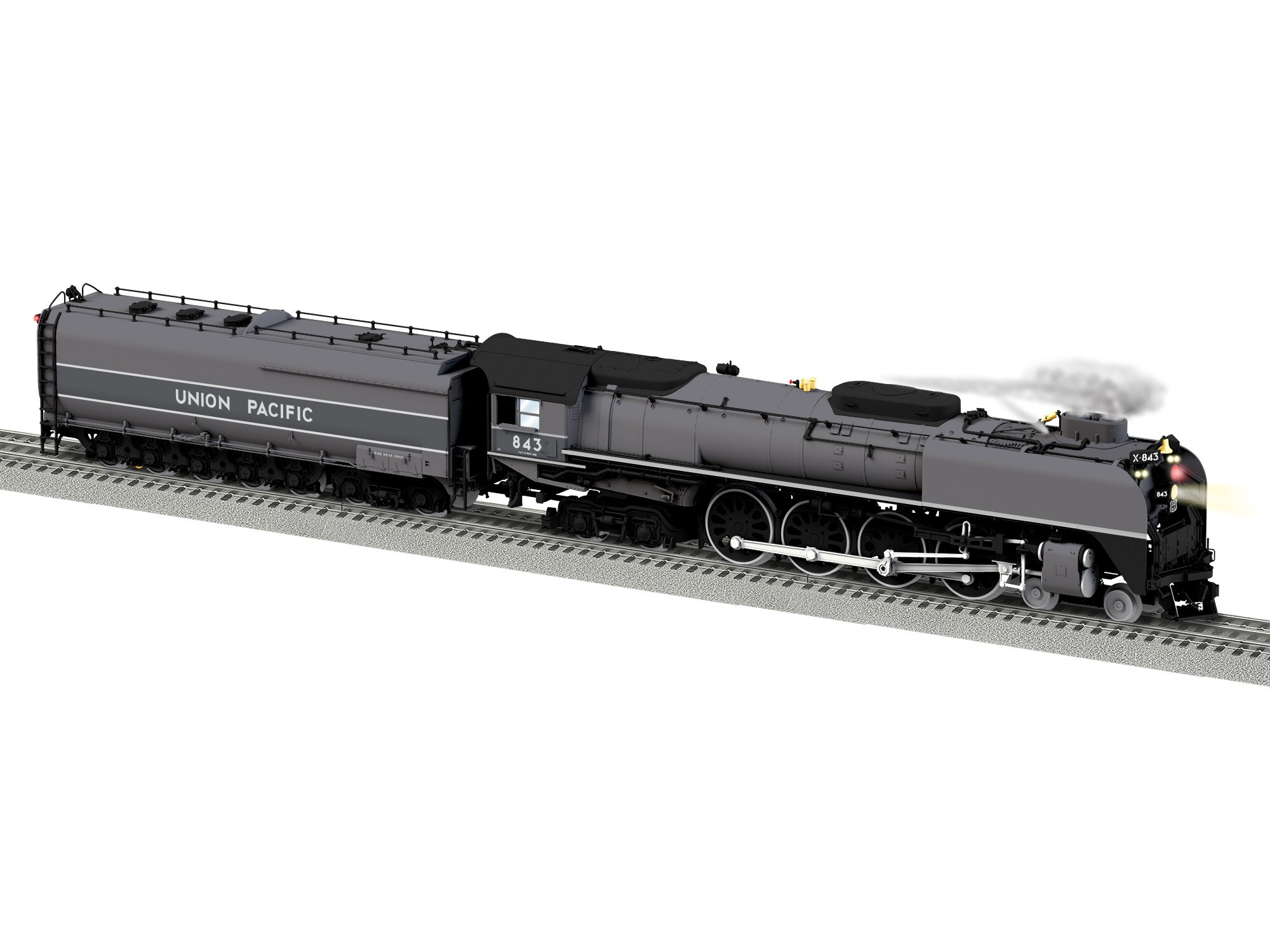 Union Pacific LEGACY FEF 3 843 Gray Silver
